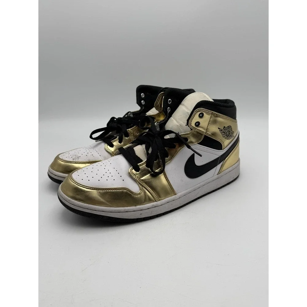Jordan Air Jordan 1 Mid Metallic Gold DC1419-700 Mens Size 13 No Box
